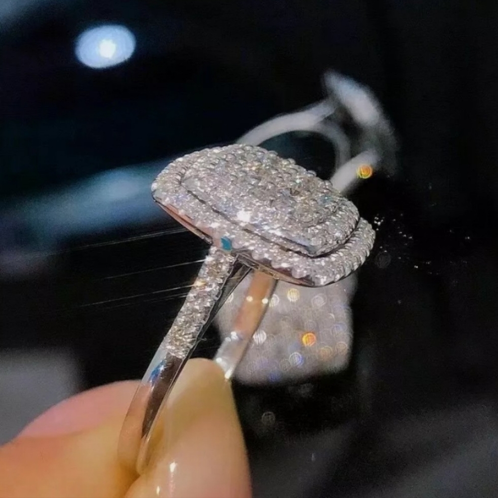 Cz pave statement ring - Picture 9 of 13